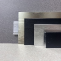 Profils de finition en aluminium de nouvelle conception, moulures décoratives pour les murs et les plinthes