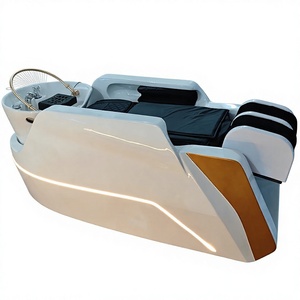 Cama de Masaje para Champú KISEN Ergonómica de Lujo, Diseño de Circulación de Agua para Terapia Capilar y Spa, Requiere Plomería, Multifuncional para Lavado de Cabello - Product Image 2