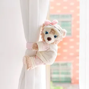 Urso cortina de pelúcia para coelho, cortina de urso para coelho de natal, decoração de casa, cortina, desenho animado, boneca, presente