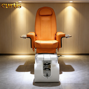 ชุดเก้าอี้นวดทำเล็บมือและเล็บเท้าไฟฟ้า พร้อมเก้าอี้เสริม หรูหราสำหรับร้านสปาและซาลอน  พร้อมไฟ LED 7 สี ระบบพ่นน้ำวน นวดผ่อนคลาย - Product Image 5