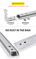 Support de bannière d'exposition sur pied en aluminium écologique, cadre de porte blanc, design pliable résistant au vent, taille personnalisée