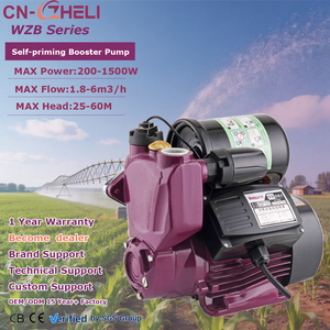 Bomba de Agua Autocebante de Alta Presión y Elevación, Horizontal, de Acero Inoxidable y Hierro Fundido, 50m 35m, 1hp 1.5hp 0.5hp 0.75hp - Product Image 1