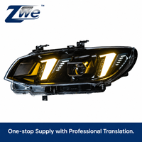 Phares avant de haute qualité pour BMW Série 3 M3 E92 E93 LCI 2010-2013, design œil de serpent, 12V 6000K, jaune/blanc, avec commutation feux de croisement/route, dernier design