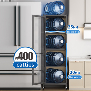 Organizador de despensa de cocina, casillero de especias <span class=keywords><strong>para</strong></span> alimentos, armario <span class=keywords><strong>para</strong></span> aperitivos, estante <span class=keywords><strong>para</strong></span> libros con puerta, suelo, tipo encimera, estante de almacenamiento, muebles - Product Image 5