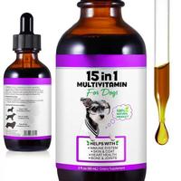 Felyon Gouttes multivitaminées liquides 15-en-1 pour chiens et chats, complément nutritionnel pour animaux de compagnie, toutes races, toutes étapes de vie, 60 ml