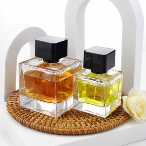 30ml Square Glass <b>Perfume</b> <b>Bottle</b> Press Spray <b>Perfume</b> <b>Sample</b> <b>Bottle</b> 50ml Transparent <b>Perfume</b> <b>Bottle</b> - Product Image 3