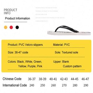 Flip-flops personnalisés OEM/ODM pour hommes, cadeaux promotionnels, PVC antidérapant, tongs décontractées pour femmes, tongs pour la plage d'été - Product Image 4