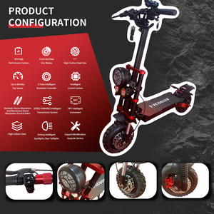 Nouveau design 60V 20Ah Scooter électrique pliable pour adultes Vitesse rapide 2800W Puissance 35km Portée 11 pouces X11 V5 Achat du fabricant - Product Image 2