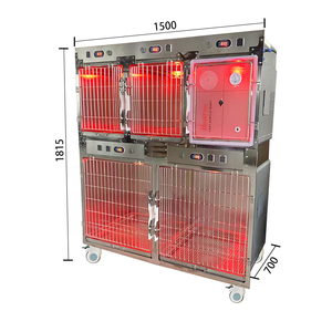 <span class=keywords><strong>Cage</strong></span> d'hospitalisation multi-niveaux à quatre positions pour animaux de compagnie, <span class=keywords><strong>cage</strong></span> d'observation pour chats, chiens et canins, en acier inoxydable 304 - Product Image 6