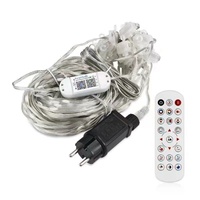 Guirlande lumineuse LED RGB intelligente pour Noël, étanche IP65, pour intérieur/extérieur, avec télécommande et contrôle par application