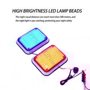 Lumière de voiture Led 12v, <span class=keywords><strong>clignotant</strong></span> d'urgence, feux d'avertissement stroboscopiques, lampe de lumière du jour - Product Image 4