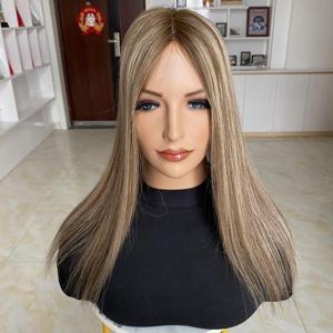 Listo para Enviar: Topper de Cabello Humano Virgen Europeo de Primera Calidad con PU, Color con Mechas, Piezas de Cabello con Clip, Base Mono 5x6, Toupee para Mujer - Product Image 5