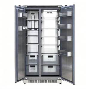 Réfrigérateur encastrable à portes françaises en acier inoxydable 455L, sans givre, à faible consommation d'énergie, silencieux, design prêt à l'emploi, pour hôtels et foyers - Product Image 2