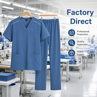 Ensemble de blouses médicales modernes à col mandarin et demi-zip, pantalon jogger personnalisé avec logo, uniforme d'infirmière grande taille, tenue de travail hospitalière