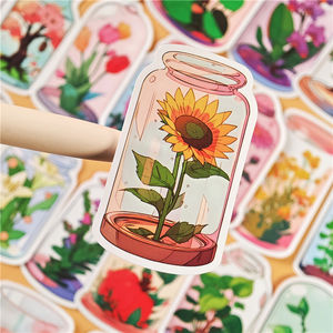 Autocollants découpés personnalisés BONI, dessin animé kawaii, feuilles de vinyle imperméables pour les agendas, les planificateurs, les albums de scrapbooking et les autocollants pour ordinateur portable - Product Image 3