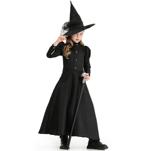 <span class=keywords><strong>Costume</strong></span> da <span class=keywords><strong>Strega</strong></span> Malvagia Deluxe per <span class=keywords><strong>Donna</strong></span> Adulta <span class=keywords><strong>Halloween</strong></span> Abito Lungo Nero HOHC-005 - Product Image 5