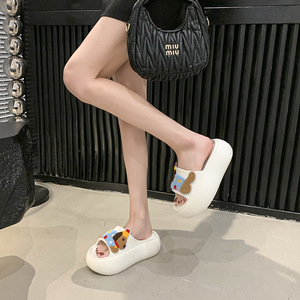 Sandali Estivi Casual da Donna All-Match con Suola Morbida, alla Moda, Tinta Unita, Scarpe da Spiaggia Slip-On - Product Image 3