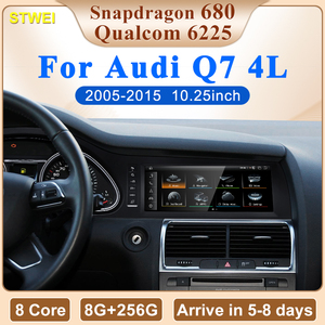 CNSTWEI Nouvel écran multimédia GPS pour voiture Android 14 avec Snapdragon 685, 10,25 pouces, CarPlay sans fil pour Audi Q7 4L 2005-2015 - Product Image 2