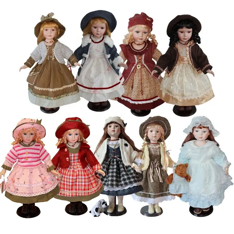60cm立っているヴィンテージ田舎のレジャーセラミック人形安い様々なデザインかわいい人形磁器中国製