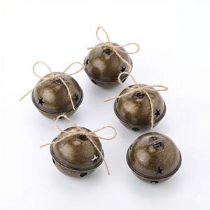 Campana Decorativa Colgante <span class=keywords><strong>de</strong></span> Estilo Retro, <span class=keywords><strong>Venta</strong></span> Directa al por Mayor, 40 mm, <span class=keywords><strong>Bronce</strong></span>, Sonido Nítido y Fuerte, Superficie Lisa y Plana - Product Image 1