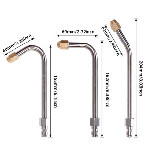 Asta di Prolunga <span class=keywords><strong>per</strong></span> <span class=keywords><strong>Pulizia</strong></span> Condizionatori in Acciaio Inox, Rotazione a 360 Gradi - Product Image 2