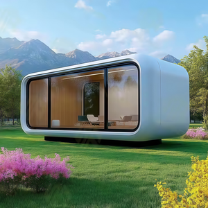 Casa Capsula Apple Prefabbricata Pronta per Essere Abitata, Struttura in Acciaio per Resort, Hotel e Progetti di Camere Panoramiche - Product Image 3