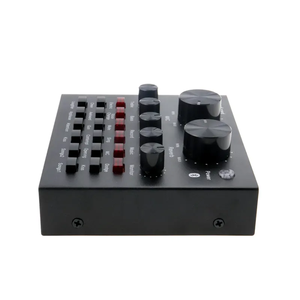Conjunto de Microfone Duplo Profissional V8 com Logotipo Personalizado e Placa de Som Universal para Transmissão ao Vivo e Gravação em Computador - Product Image 4