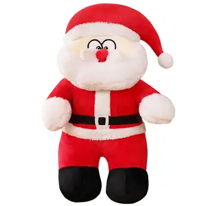 Wholesale Christmas Santa Claus stuffed Plush toy for kids Christmas gift