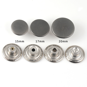 Nhà Máy Bán buôn Chất lượng cao tùy chỉnh hỗ trợ thép không gỉ jeans Nút Cổ phiếu Đồng bằng kim loại Denim Nút cho quần áo - Product Image 4