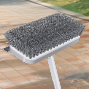 <span class=keywords><strong>Brosse</strong></span> métallique en acier inoxydable pour le <span class=keywords><strong>nettoyage</strong></span> de la maison <span class=keywords><strong>Brosse</strong></span> de sol pour piscine extérieure en mousse <span class=keywords><strong>Brosse</strong></span> à grattoir en acier à long manche - Product Image 4