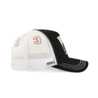 Gorra de béisbol de sarga de 5 paneles con bordado personalizado de animales, parche de elefante, costura en zigzag, malla, estilo camionero, snapback, para verano y actividades al aire libre
