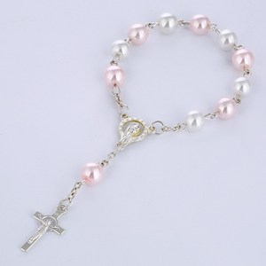 Perle <span class=keywords><strong>de</strong></span> verre croix chapelet baptême baptême religion église événement <span class=keywords><strong>mariage</strong></span> <span class=keywords><strong>1</strong></span>ère communion bébé douche <span class=keywords><strong>cadeau</strong></span> <span class=keywords><strong>de</strong></span> Pâques - Product Image 2