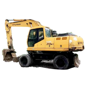 Pelleteuses d'occasion Hyundai 210w-5 210 W 210 pelle sur pneus 20 tonnes 21 tonnes Hyundai Hyundai originale 210w-7 CE à vendre - Product Image 1