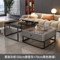 Table basse ronde de salon moderne en acier inoxydable doré avec plateau en marbre, meubles de luxe pour la maison