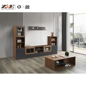 फैक्टरी आपूर्तिकर्ता आधुनिक घर कमरे में रहने वाले फर्नीचर ODM OEM रंग वैकल्पिक लकड़ी टीवी स्टैंड इकाई कैबिनेट