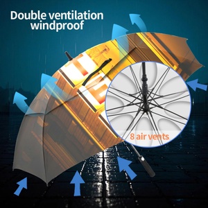 Promotional Non-Slip Molded Handle <b>Umbrellas</b> Wholesale Waterproof Golf <b>Umbrella</b> with Vent - Product Image 3