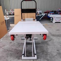 Chariot élévateur hydraulique à quatre roues à profil bas pour zones à accès restreint et espaces à faible hauteur avec support de personnalisation OEM