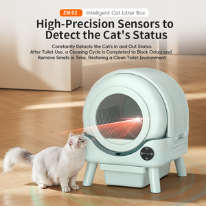 Caja de arena automática para gatos con Wifi personalizada, por aplicación control inteligente, cajas de arena autolimpiables, caja de arena para gatos, inodoro electrónico para mascotas, suministros para gatos - Product Image 6