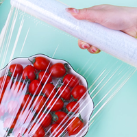 Film alimentaire en PVC transparent pour la cuisine à domicile 300m 50cm chips de pommes de terre biscuits au sucre rouleaux