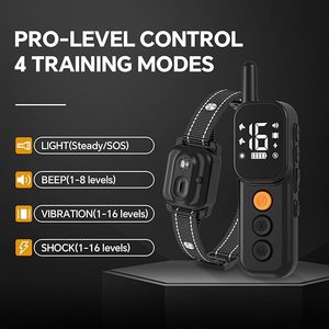 <strong>Dog</strong> <strong>Training</strong> <strong>Collar</strong>-2600ft Long Remote Control IP67 Waterproof 4 <strong>Training</strong> Modes Lighting, Beep, Vibration, Safe Shock For Twodog - Product Image 3