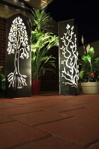 JH-Mech, fabricant d'éclairage de jardin LED en acier découpé au laser, en acier doux, économique, autoportant - Product Image 4