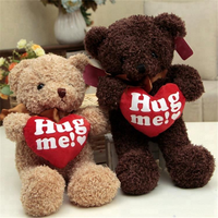 Ours en peluche personnalisé pour couple, motif cœur « Je t'aime », fabrication directe usine, faible MOQ, OEM/ODM, cadeaux Saint-Valentin