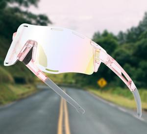 نظارات شمسية للرجال ذات شعار مخصص نظارات شمسية رياضية مستقطبة بلون متغير نظارات شمسية مقاومة للرياح لركوب الدراجات للنساء - Product Image 1