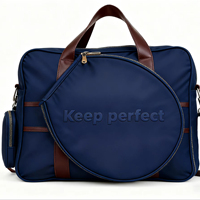 Grand sac de pickleball fourre-tout imperméable avec logo personnalisé pour raquette de tennis Bordures en cuir Couleur personnalisée Modèles personnalisés
