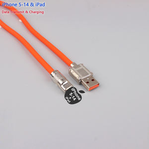 <span class=keywords><strong>Precio</strong></span> de fábrica 1M 1,5 m Cable de carga de <span class=keywords><strong>iPhone</strong></span> naranja sin enredos para iPad a granel al por mayor - Product Image 4
