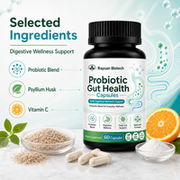 Capsules de probiotiques à marque privée pour la santé intestinale, 16 souches, formule sans produits laitiers, complément végétarien