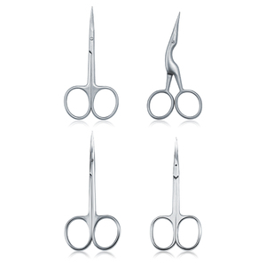 Tijeras de acero inoxidable curvo para manicura y cutículas, para belleza y corte de pelo de cejas, personalizadas, profesionales, para hombres y mujeres - Product Image 1