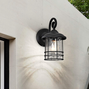 Applique murale extérieure LED en alliage d'aluminium étanche 110-240V, lumière de jardin à montage en surface, blanc chaud 3500K, garantie 10 ans, verre trempé - Product Image 2