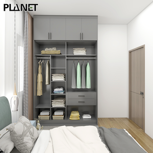 Spanish China Modern Wood Bedroom Furniture Almari <strong>Tall</strong> <strong>Narrow</strong> <strong>Wardrobe</strong> for Hotel - Product Image 5