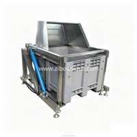 Hete Aanbieding RVS 304 Voedsel Fruit Groente Vis Dumping Machine Bak Tipper Dumper Machine